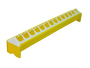 MANGIATOIA ABBEVERATOIO A BARRETTA PER PULCINI- - cm.50x7,4x8h. - 6 pezzi NOVITAL