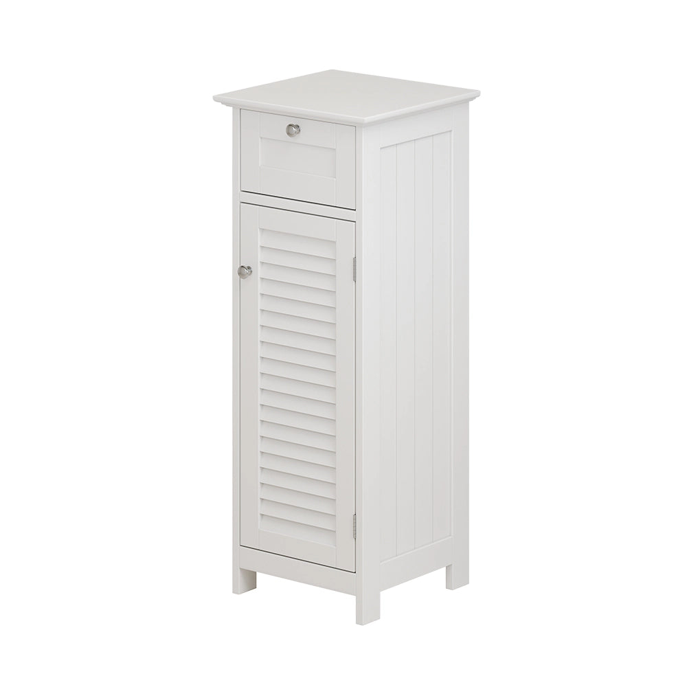 Vicco Mobiletto bagno Bianco 32 x 87 cm con anta e cassetto