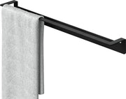 Maniglia per asciugamano in acciaio inossidabile senza perforazione 60 cm nero - regolatore per asciugamano bagno ad autoadesivo - montaggio semplice