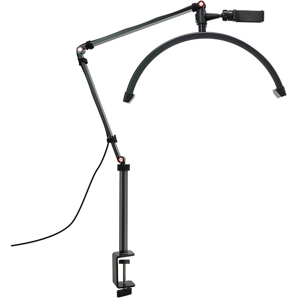 Trade Shop - Lampada A Led Per Extension Ciglia Da 16" Con Supporto Telefono Unghie Tatuaggi -