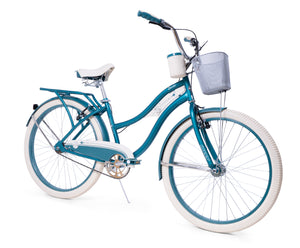 Bicicletta da 26" per Bambini e Ragazzi Telaio Hi-Ten Freni V-Brake Cruise Deluxe Azzurro