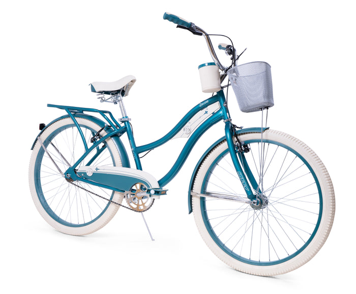 Bicicletta da 26" per Bambini e Ragazzi Telaio Hi-Ten Freni V-Brake Cruise Deluxe Azzurro