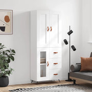 Credenza Bianca 69,5x34x180 cm in Legno Multistrato 3199913