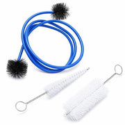 Set di spazzole di pulizia - Spazzola cilindrica - Spazzola a cono - Spazzola a serpentina flessibile - Kit di manutenzione tromba - Spazzole morbide - Kit di manutenzione tromba