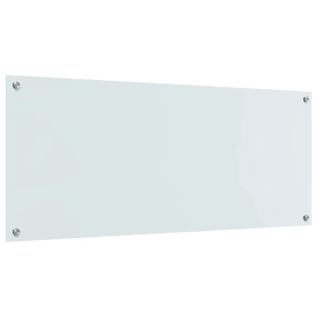 Schienale da cucina 2 pcs Bianco 120 x 50 cm vetro temperato 3415486