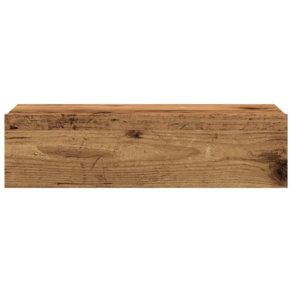 Mobili Porta TV con Luci LED 2 pz Legno Antico 60x35x15,5 cm 856344