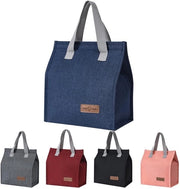 Tas per pranzo isolante - Portatile e multifunzionale - 1 pezzo - Grigio - Materiale cationico