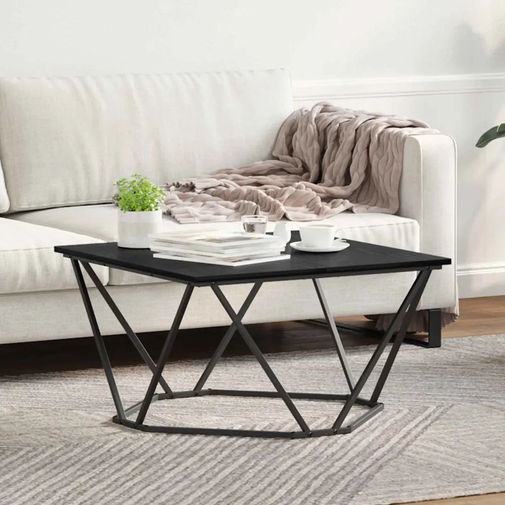 Tavolino da salotto Rovere Nero 80 x 80 x 45 cm 868273