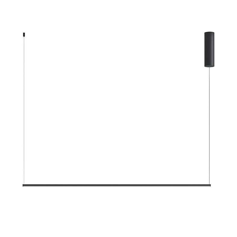 DAISHO Sospensione Orizzontale LED 26W 3000K CRI90 IP20 in Alluminio Titanio - Lampada a Sospensione Dimmerabile Taglio di Fase - Rossini Group