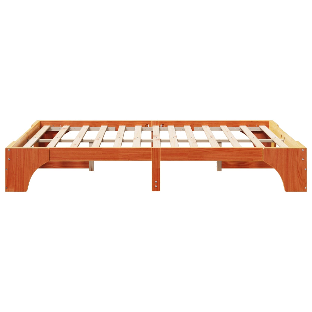 Struttura Letto Marrone Cerato Legno 160 x 200 cm Durevole