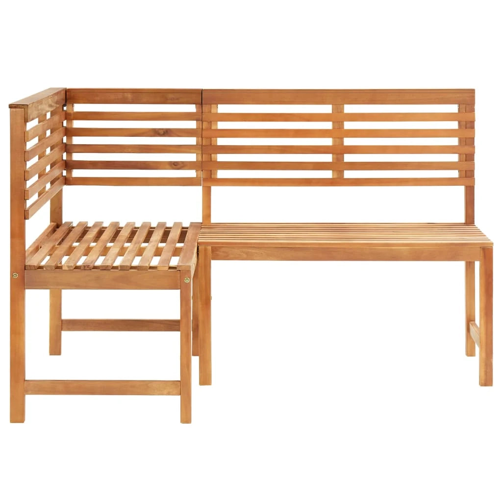 Panca da giardino mobili da esterno per patio angolo da giardino 140 x 100 x 91 cm legno massello di acacia 02_0011123