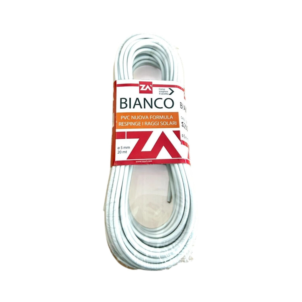 FILO STENDIBIANCHERIA BIANCO 5MM 20MT