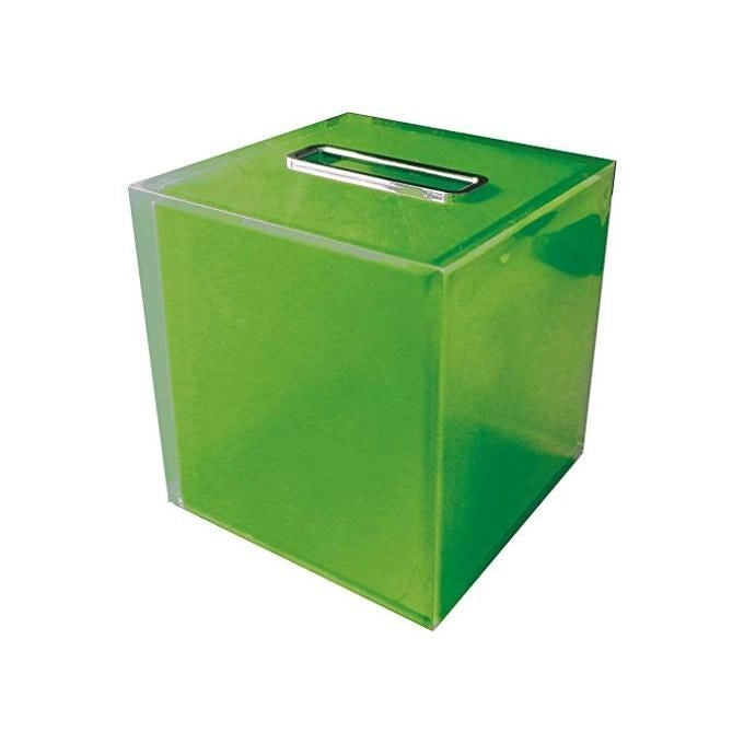 Gedy Porta Fazzoletti Rainbow Verde Acido Resina 15x14,5x14,5 Cm