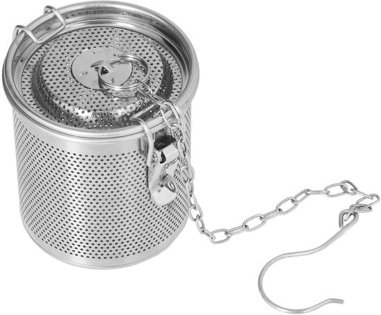 Filtro a Kruidi per Tè - Multifunzionale - Catena di Sospensione - Adatto per Zuppe e Erbe