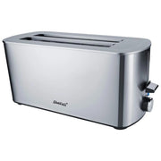 Steba TO 21 INOX Tostapane a Doppia Fessura Lunga 4 Fette 1400 W 7 Livelli di Doratura Regolabili Funzioni Tostatura Scongelamento Riscaldamento Stop Colore Acciaio Inox