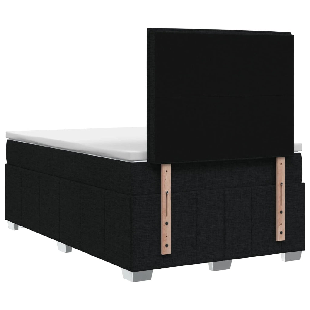 Letto box spring con materasso Nero 120 x 190 cm Tessuto 3454087