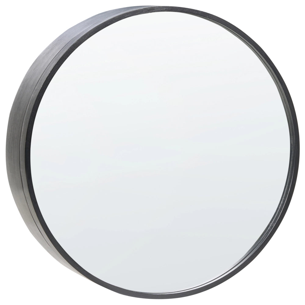 Armadietto a muro per bagno con specchio 50 x 50 cm Legno di bambù Pratico contenitore Stile moderno Bagno Nero