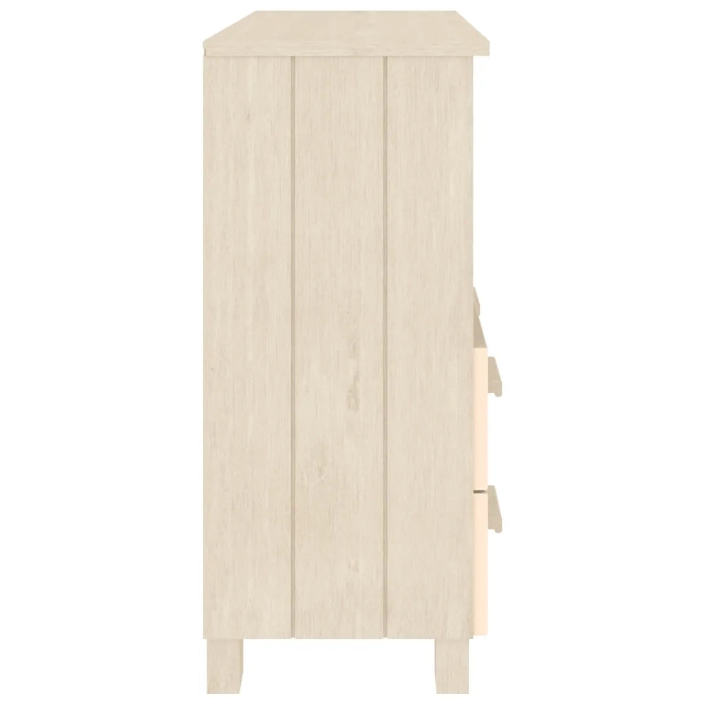 Credenza HAMAR ambra 85x35x80 cm in Legno Massello di Pino 340496