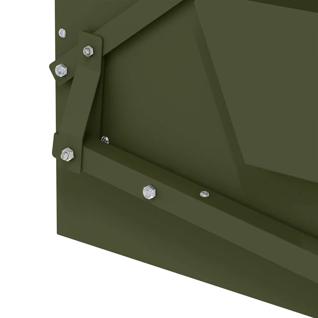 Mangiatore a Pedale per Pollo Verde oliva 50 x 40 x 29 cm 874700