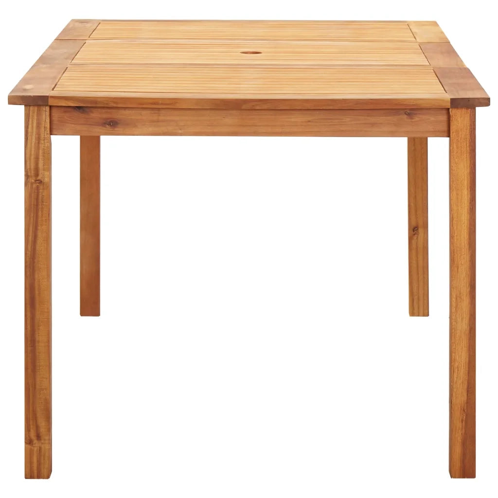 Set Pranzo da Giardino 7 pz Polyrattan e Legno d'Acacia Grigio 46001