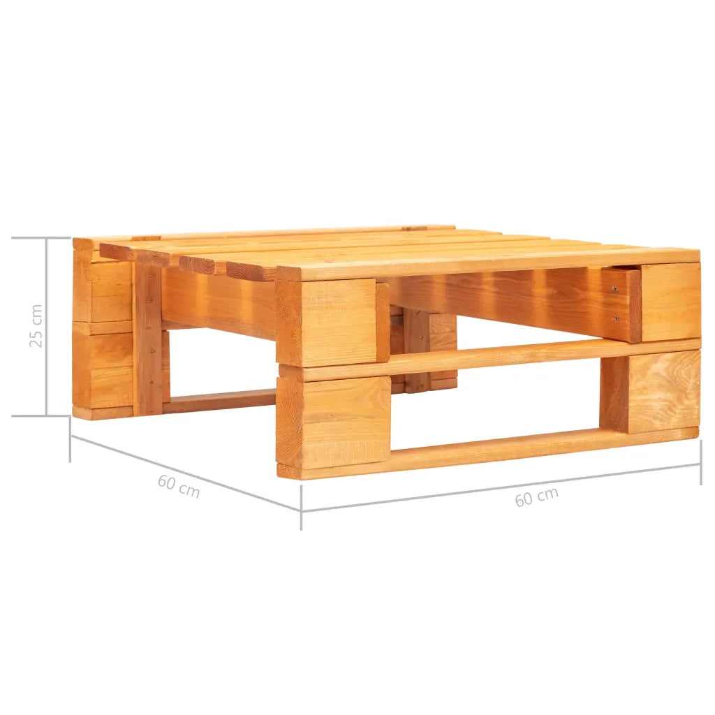 Ottomana da Giardino Pallet in Legno di Pino Impregnato Ambra 3066448