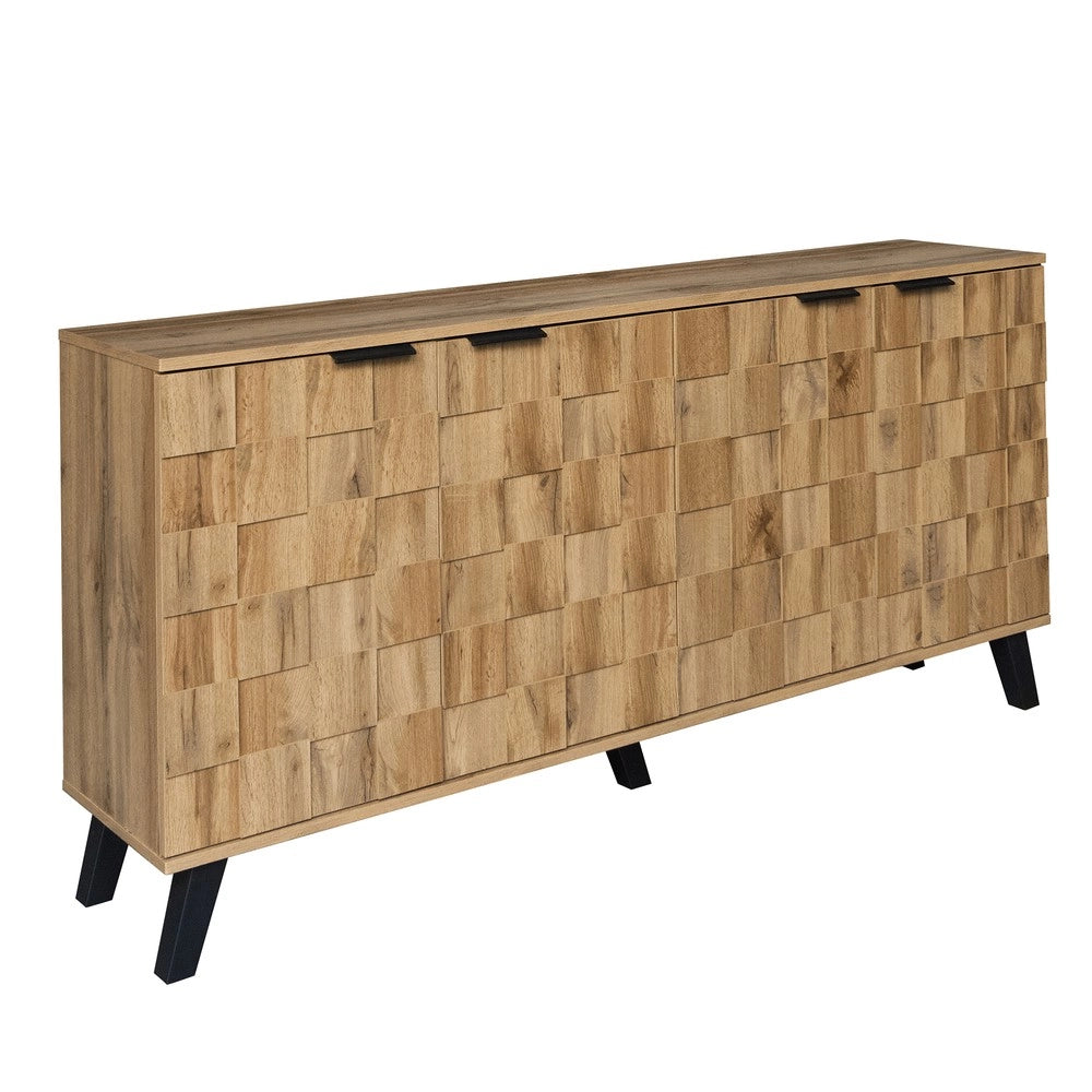 Credenza 4 Ante ¨C Xylo ¨C Bianco, 160x35x78 cm
