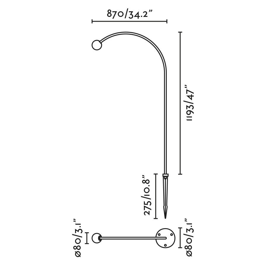 CUCA 1193 Lampada pichetto nero 24V