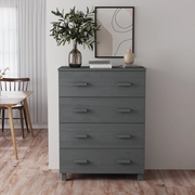 Credenza Grigio Scuro 79x40x103,5 cm in Legno Massello di Pino cod mxl 25103
