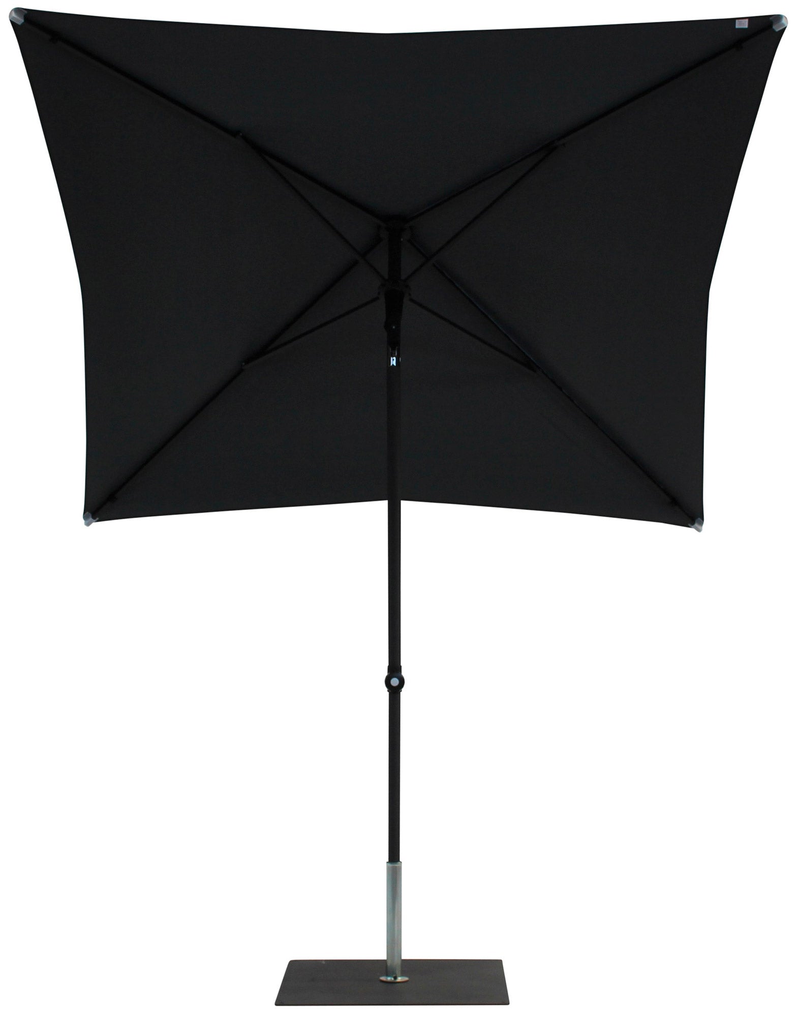 Ombrellone da Giardino 2x2 m Palo Ø38 mm in Alluminio Tessuto Poliestere Trend Antracite