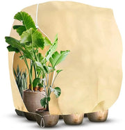 Copertura invernale per piante, 200x240 cm, copertura per piante invernale esterna per piante in vaso, alberi di olivo, palme con chiusura a zip, resistente alle scalfitture, riutilizzabile, colore beige
