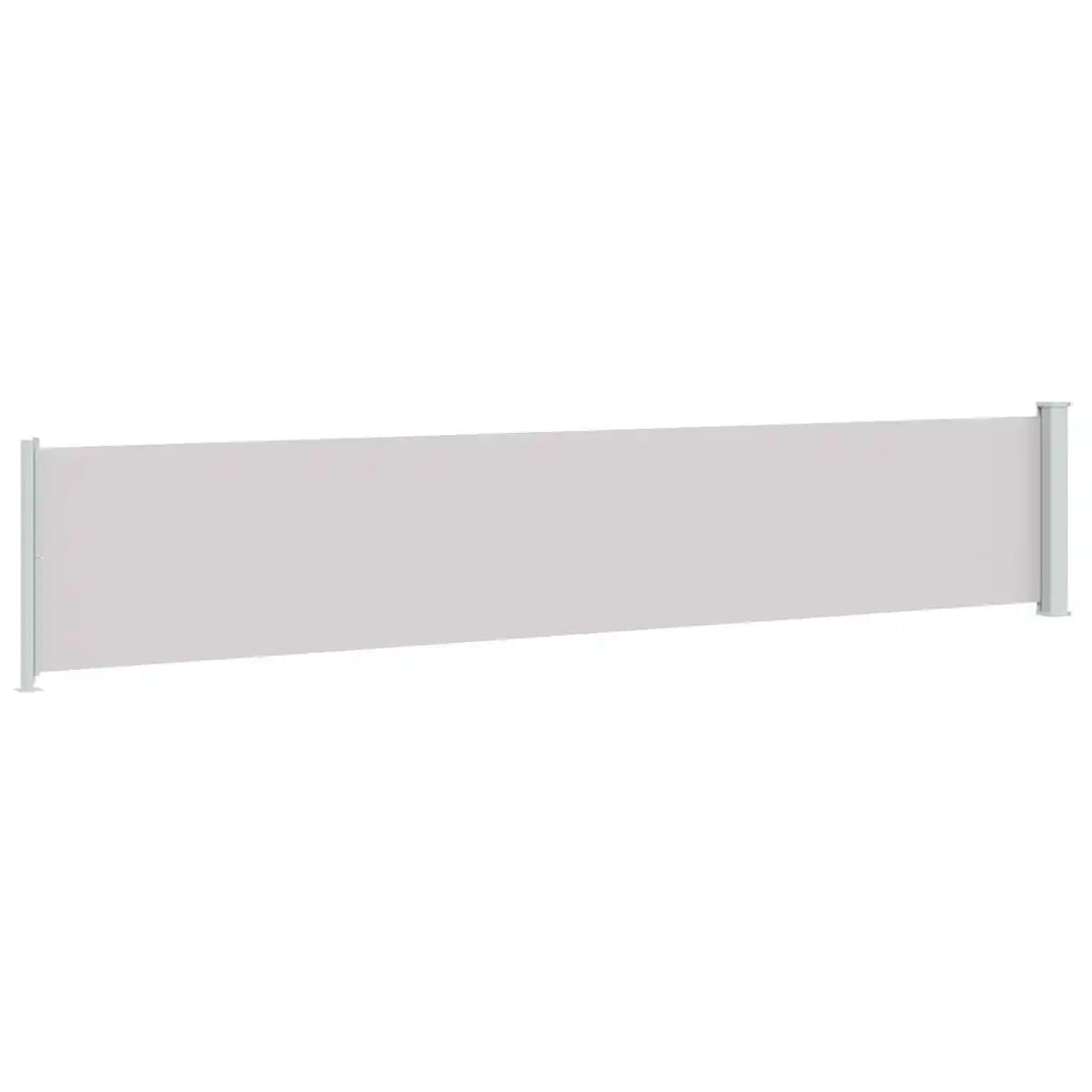 Tenda Laterale Retrattile per Patio 117x614 cm Grigia 317950