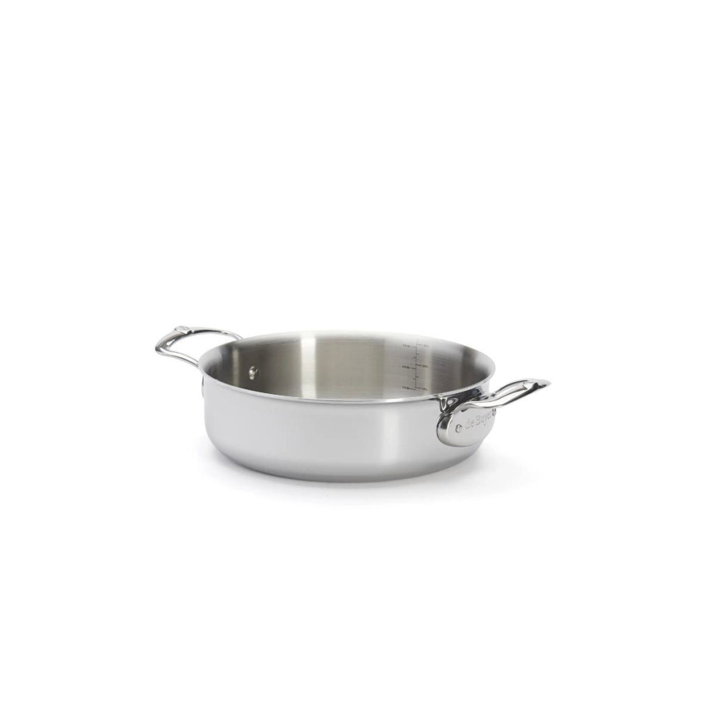De Buyer 3741.20 Affinity Pentola Bassa con Coperchio in Acciaio Inox 20 cm Capacita' 1.7 L Adatta per Induzione e Forno Lavabile in Lavastoviglie colore Acciaio inox