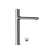 Miscelatore lavabo alto con click clack e scarico troppo pieno - serie fusion