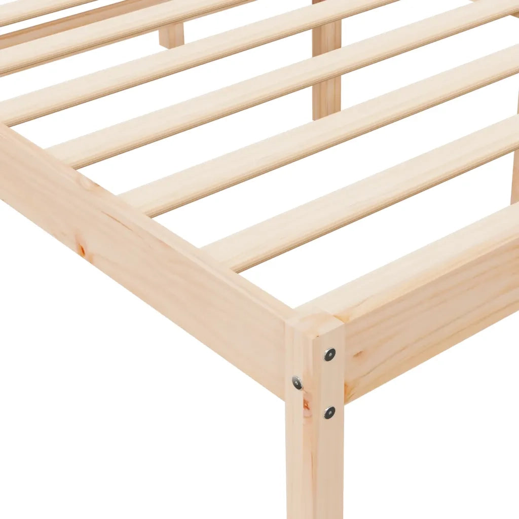 Letto per Anziani 200x200 cm in Legno Massello di Pino 810634