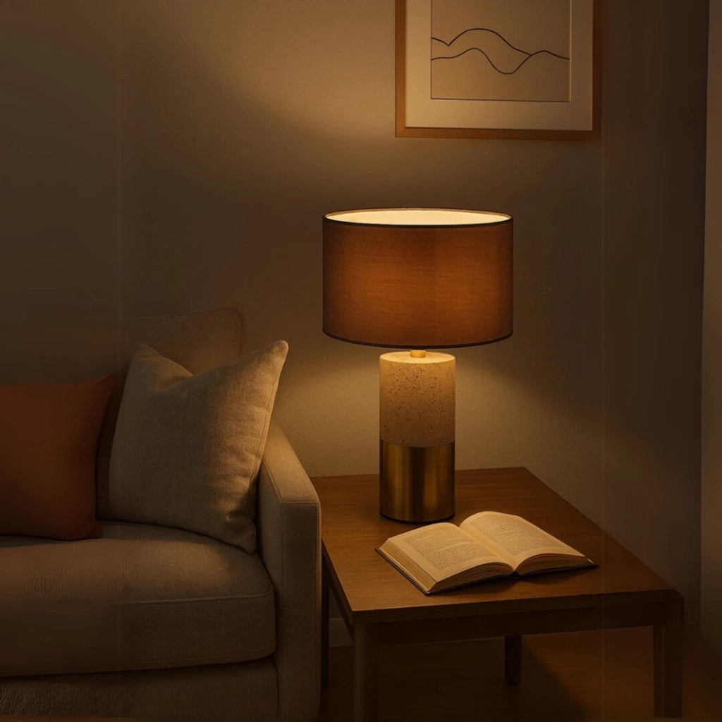 Lampada da tavolo ceramica oro-bronzo E27 Yelda Rabalux
