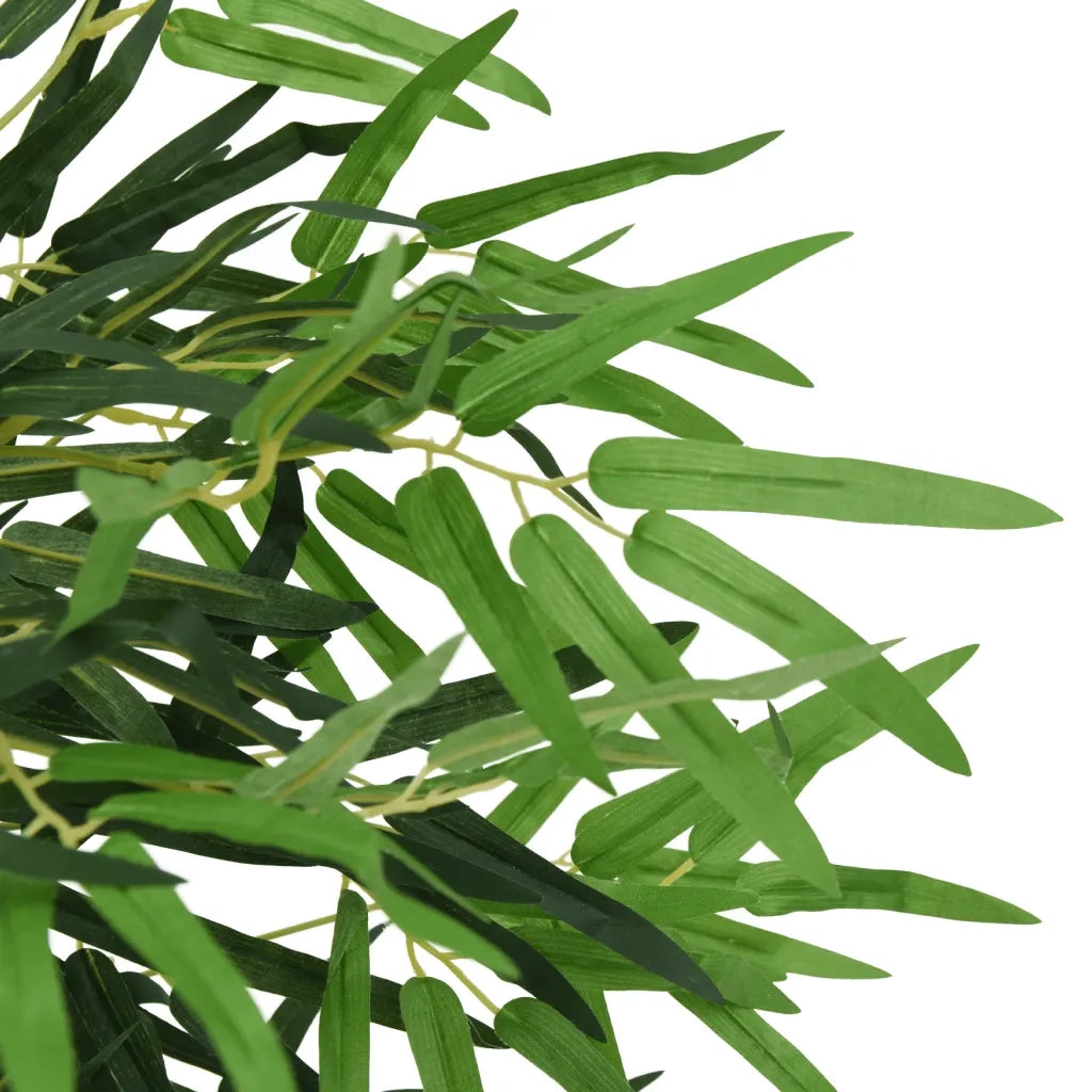 Albero Bambù Artificiale 730 Foglie 120 cm Verde 358989