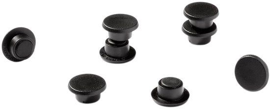 Magnetico Duro 475401 (Ø) 37 mm Rond Nero 1 set(s) 475401