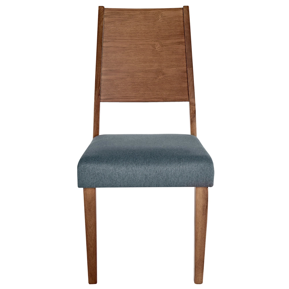 Set di 2 sedie da pranzo in legno scuro con decorativo design moderno e tradizionale