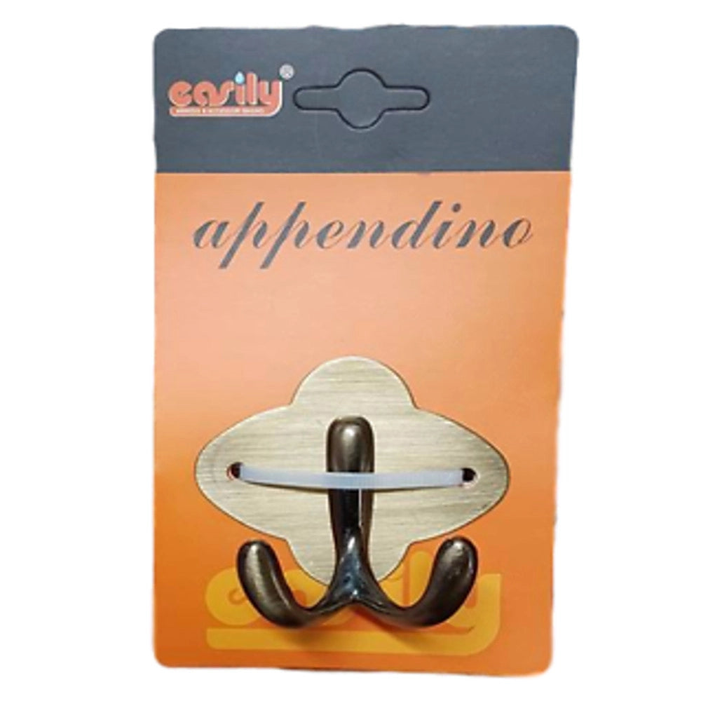 Trade Shop - Attaccapanni Appendi Abiti Asciugamani Parete Ottone Antico 1 Posto Doppio 52913 -