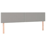 Testiera | Testata Grigio Chiaro 180x5x78/88 cm in Tessuto