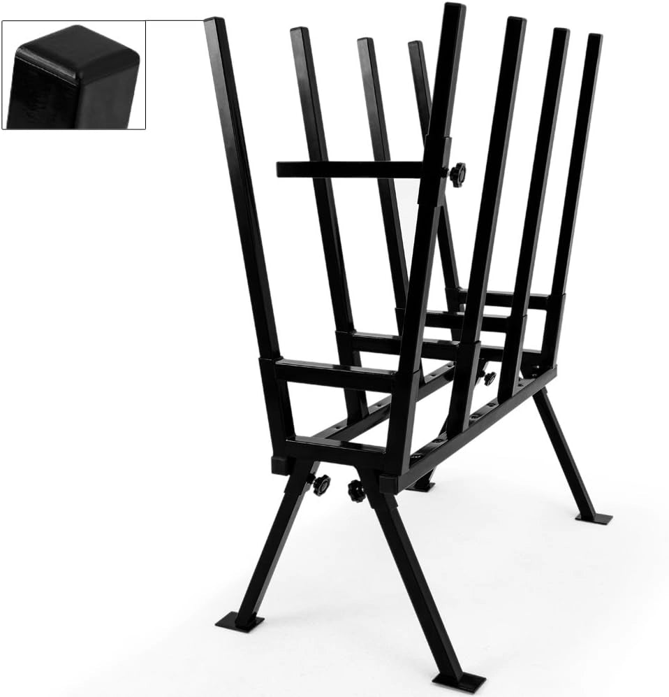 Cavaletto per Tagliare Legna 77x50x105cm 400 kg capacità di carico con Staffa di bloccaggio Tagliare Legna Tagliare Tronchi