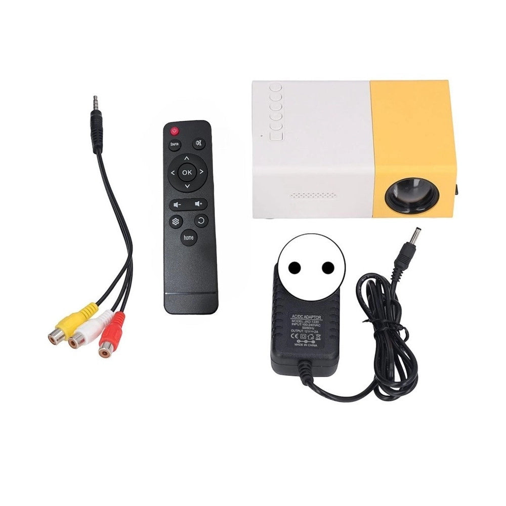 Trade Shop - Mini Proiettore Portatile Hd Led Videoproiettore Home Cinema Tv Hd/av/usb/audio -