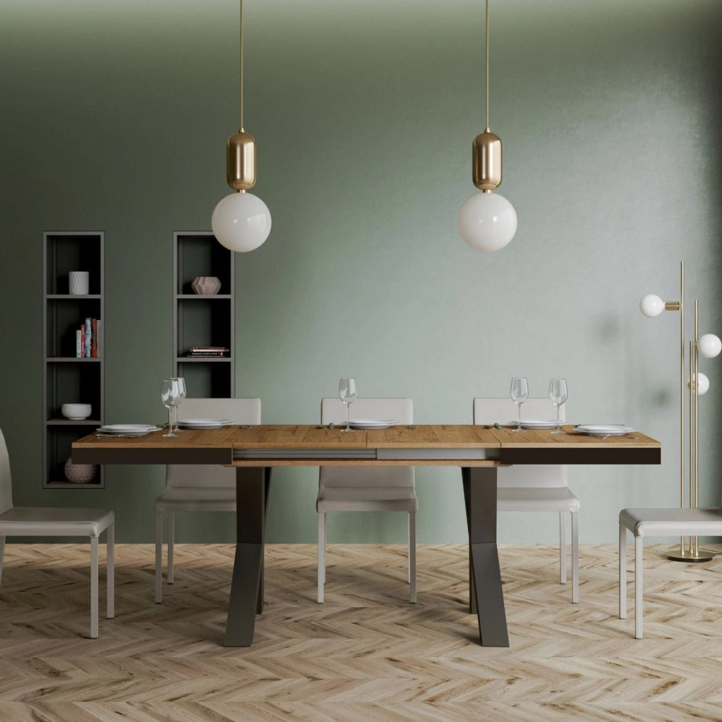 Tavolo Allungabile 120-380x90x77 cm Traffic Evolution Quercia Naturale