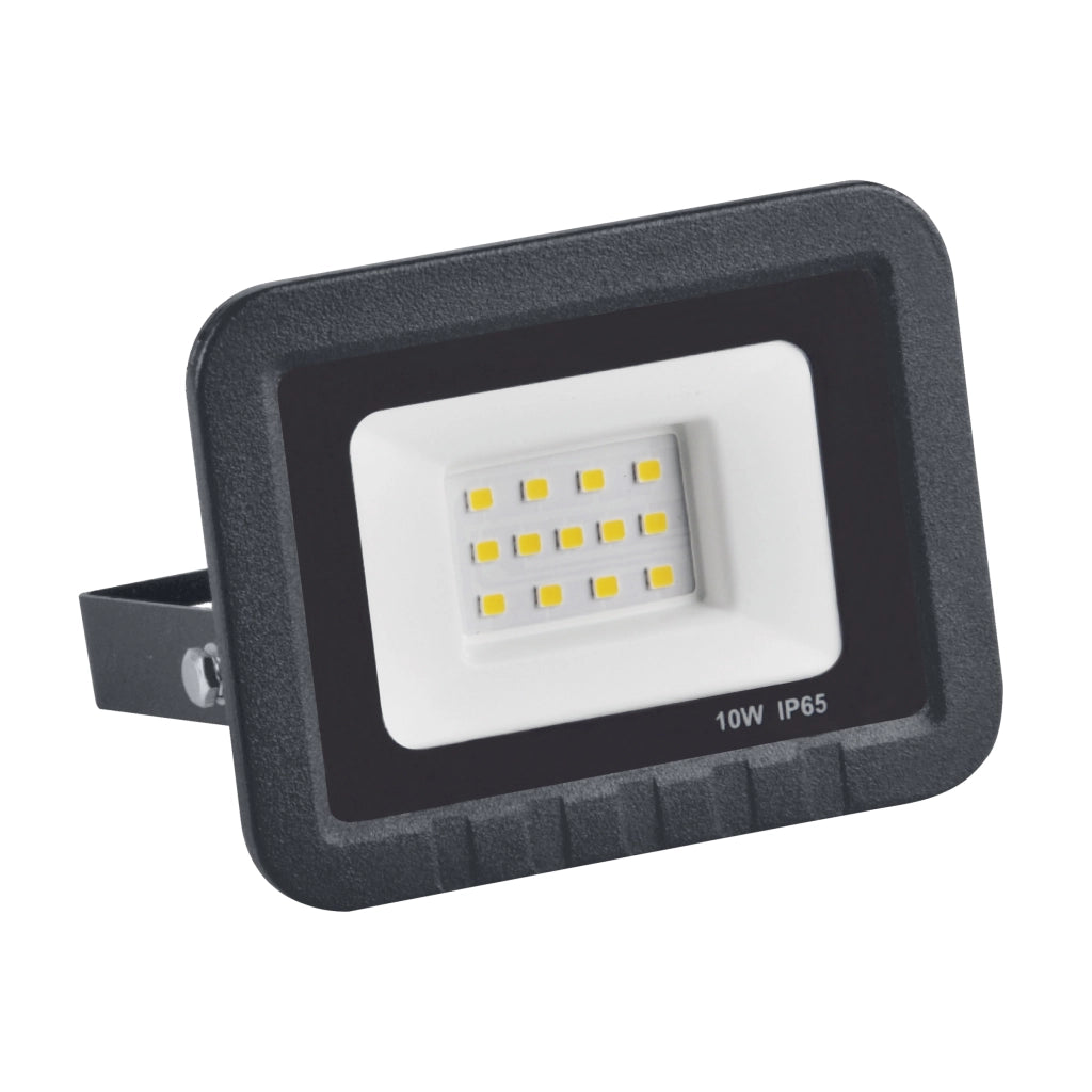 Faretto LED SMD 10W 4000K 120° IP65 nero esterno Polux