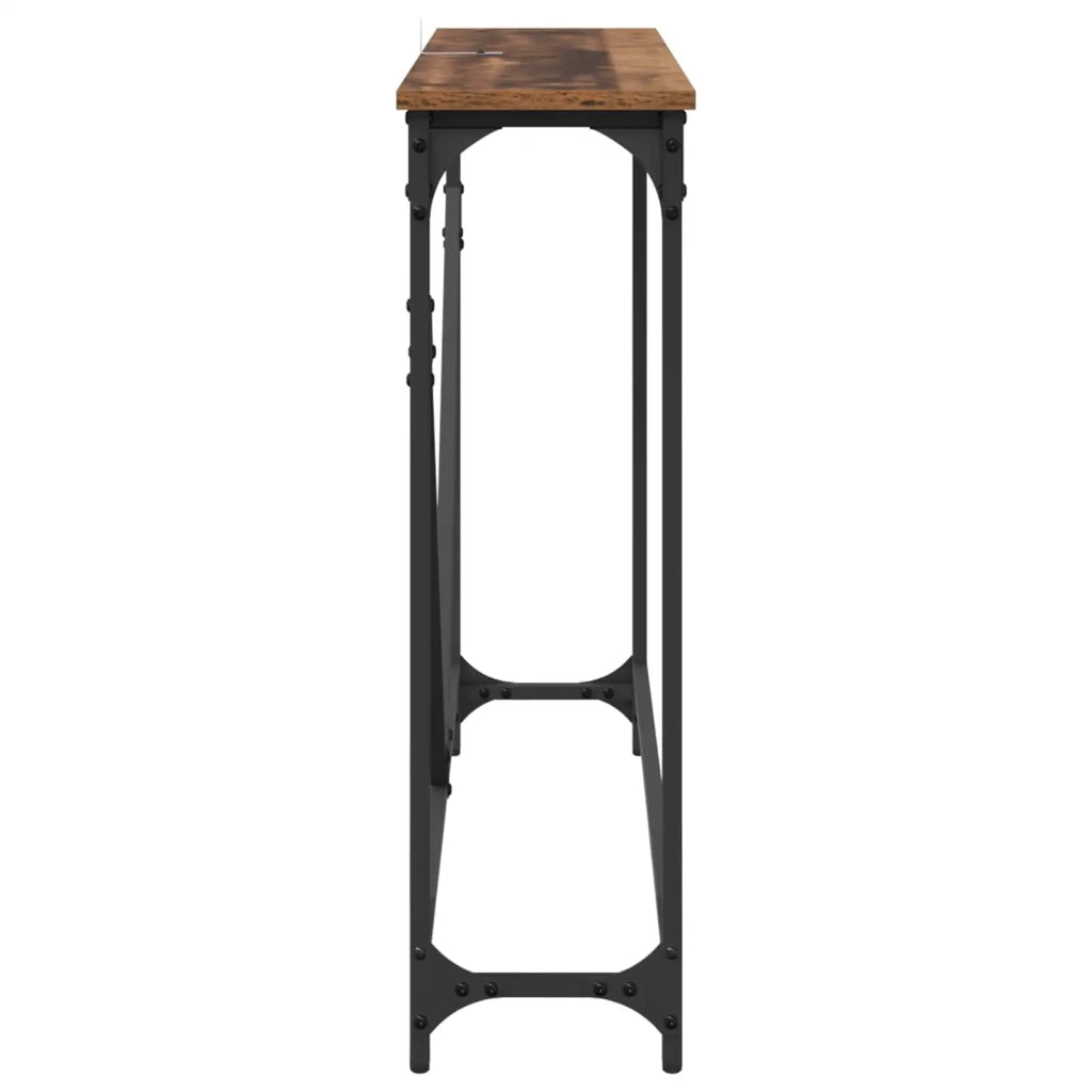 Tavolo Consolle | Tavolo d'Ingresso Legno vecchio 102 x 23 x 75 cm