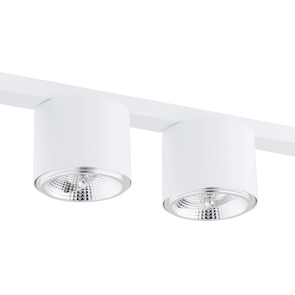 Faretto da soffitto Nano in acciaio bianco opaco