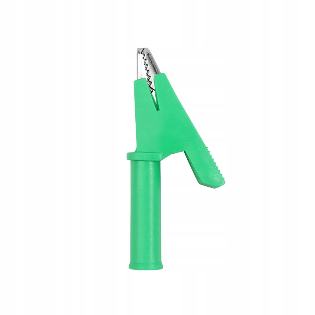 Cavi di Misura per Multimetro – Coccodrillo 1000V 15A Verde | Lunghezza 100 cm, Diametro 4 mm