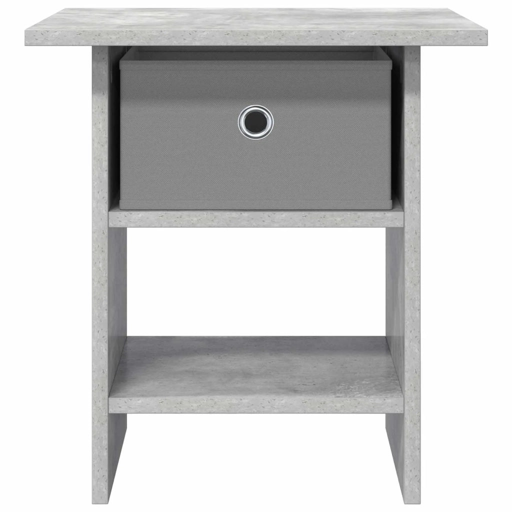 Comodino Grigio cemento 41 x 40 x 45 cm Legno multistrato 8000442