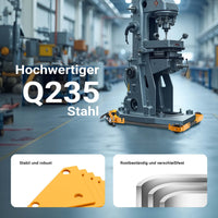 Set di 4x ruote per carrelli, ruote per mobili pesanti, rotelle con portata fino a 180 kg, ruote pivottanti con freno, per carichi pesanti