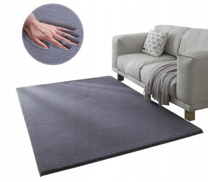 Tappeto in peluche grigio scuro  160x220 cm